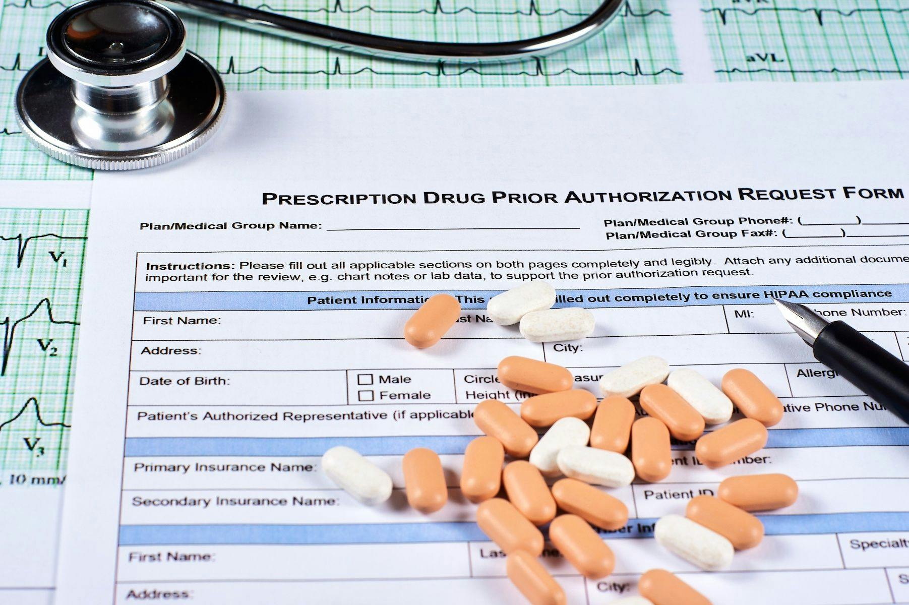 prior authorization form covered in pills