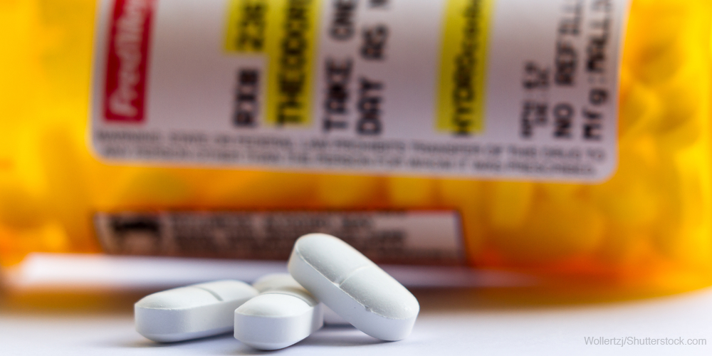 opioid pills and bottle