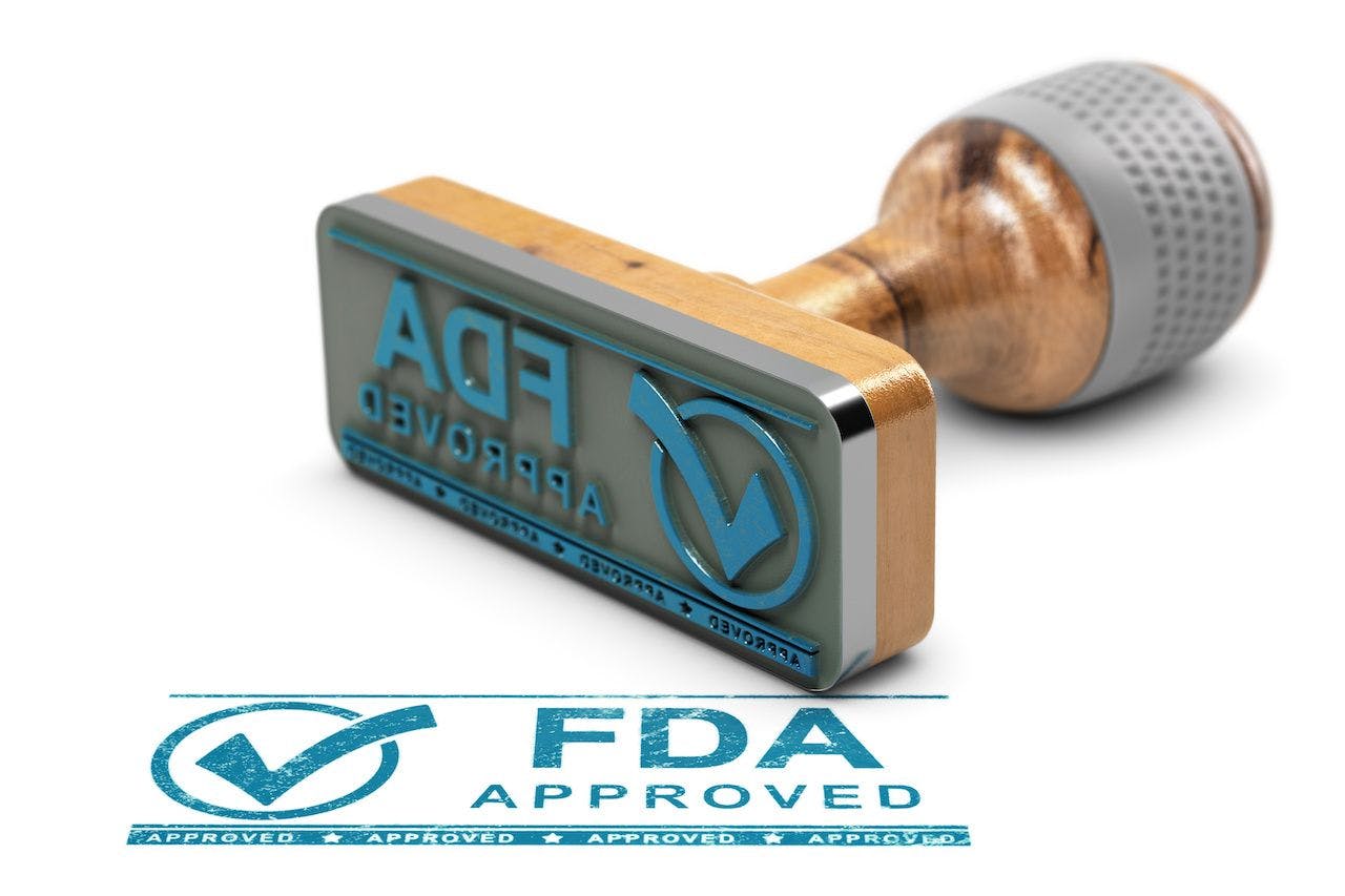 Blue FDA approval stamp   Image credit: Olivier Le Moal - stock.adobe.com