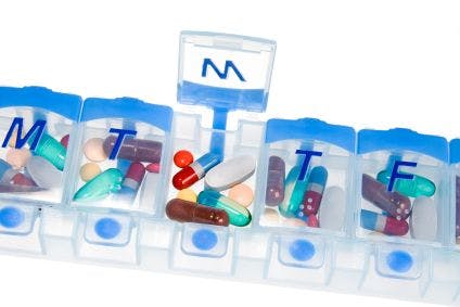 weekly pill case medication adherence