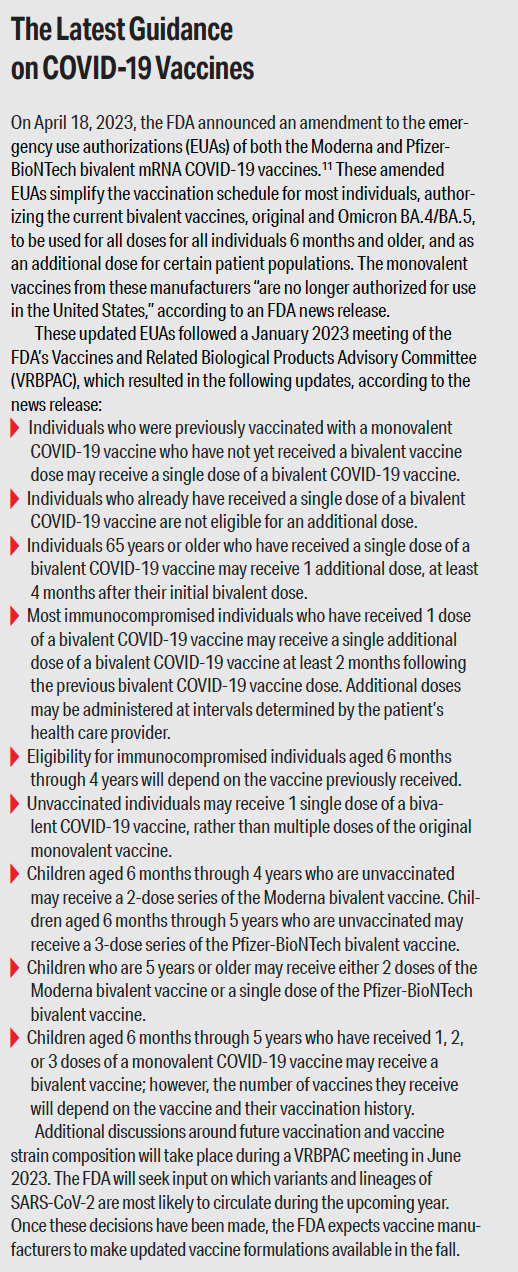 The Latest Guidance on COVID-19 Vaccines