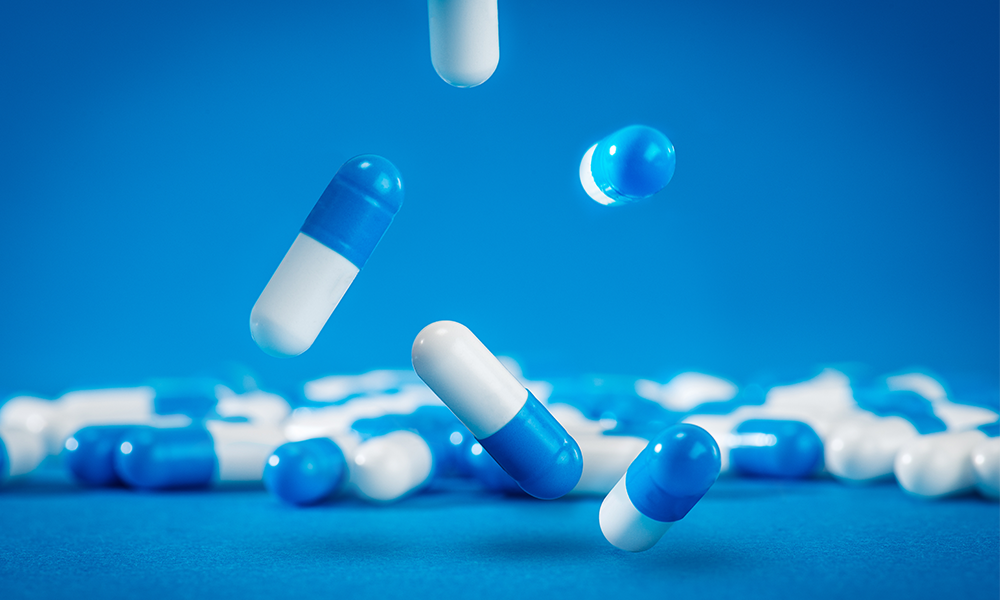 blue pills falling 