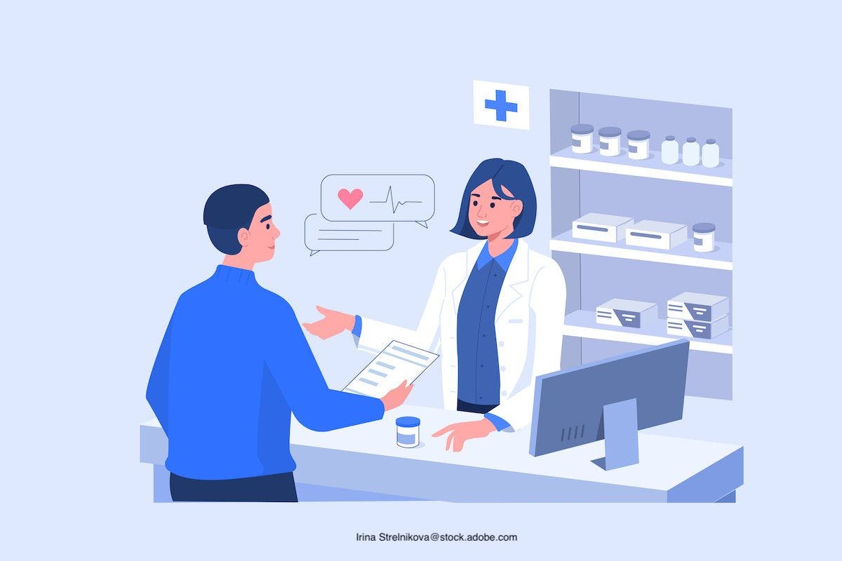 pharmacist and patient in a coaching session