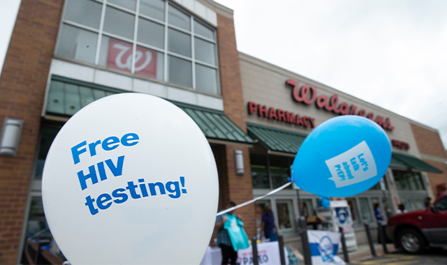 Walgreens Balloons Free HIV Testing