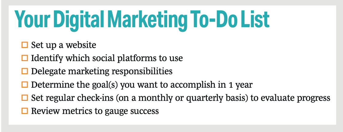 Your Digital Marketing To-Do List
