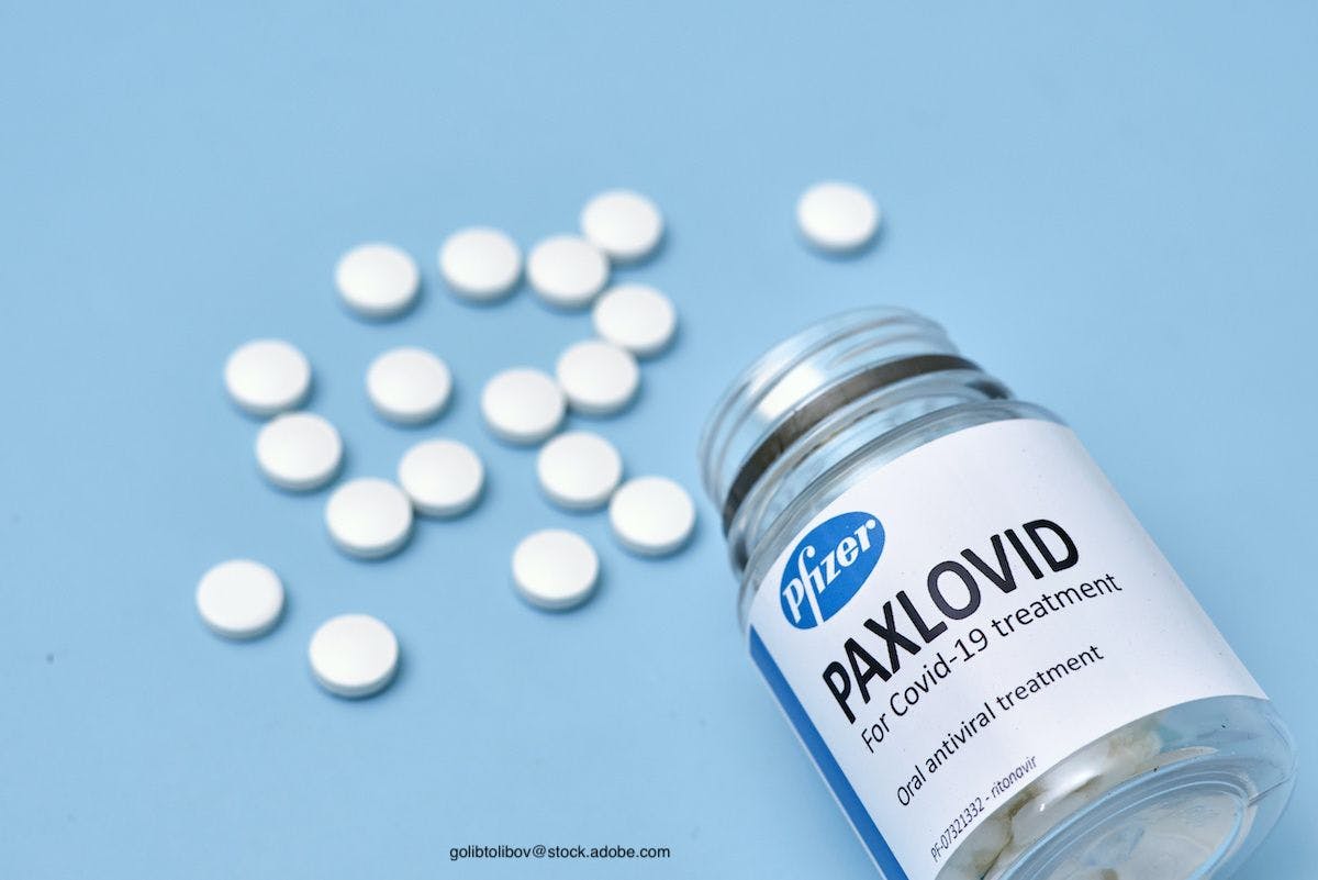 pill bottle of paxlovid