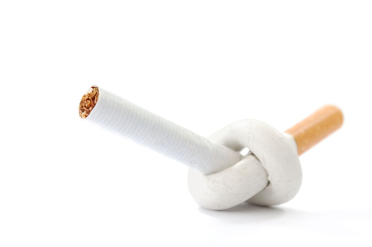 Cigarette tied into a knot