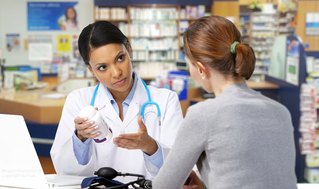 Pharmacist with Patients